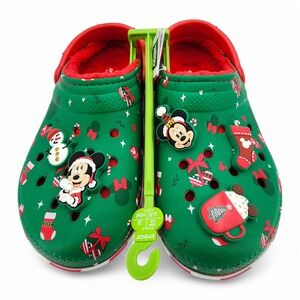 Crocs Mickey Mouse Christmas Holiday Lined Clogs Mens 6/ Womens 8‎ NEW in Bag